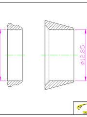Load image into Gallery viewer, Compression Fitting Back Ferrule 1/2&quot; Tube OD Stainless Steel 316 10PCS/PACK
