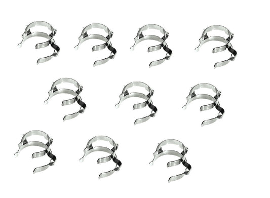 Hardware Factory Store Inc - Lab metal Standard Taper Clip(S/S), Stainless Steel Lab Clamp, Conical Head Clip -10pcs - [variant_title]