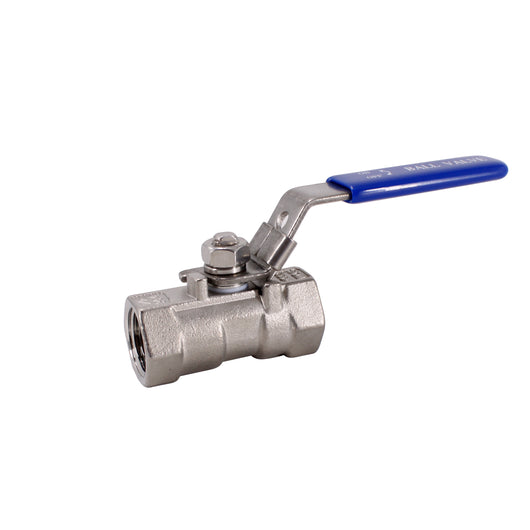 One Piece Ball Valve NPT Female x NPT Female 150 PSI Stainless Steel 304