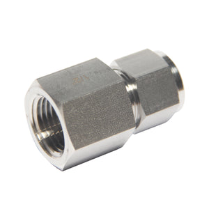 Compression Tube Fitting 1/2" Tube OD x 1/2" NPT Female Connector 316 Stainless Steel
