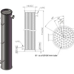 Load image into Gallery viewer, Tri-Clamp Tube In Shell Heat Exchanger Condenser Dephlegmator Reflux

