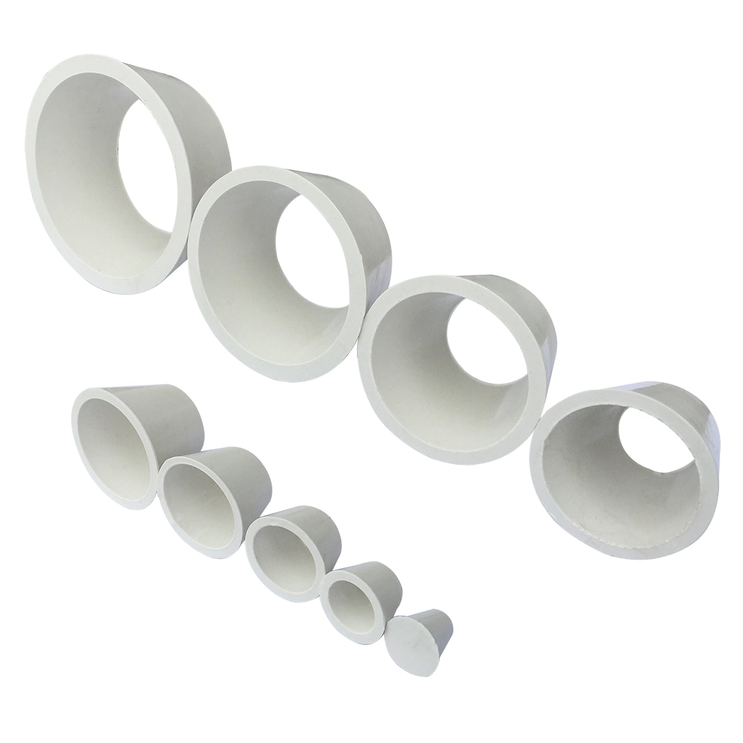 Rubber Filter Adapter Cones Set, Buchner Funnel Flask Adapter Set,9PCS