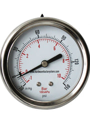 Load image into Gallery viewer, Dual Scale Pressure Gauge 2.5&quot;,  -30 HG-150 PSI, 1/4&quot; MNPT Thread
