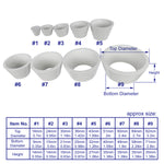 Load image into Gallery viewer, Rubber Filter Adapter Cones Set, Buchner Funnel Flask Adapter Set,9PCS
