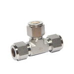Load image into Gallery viewer, Compression Fitting Tee 1/2&quot; x 1/2&quot; x 1/2&quot; Tube OD Stainless Steel 316
