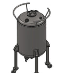 Load image into Gallery viewer, 300 L (350 lbs. Refrigerant) Jacketed Reactor with Condenser
