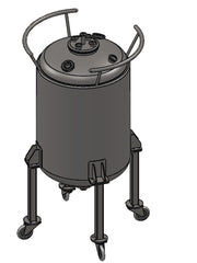 Load image into Gallery viewer, 300 L (350 lbs. Refrigerant) Jacketed Reactor with Condenser
