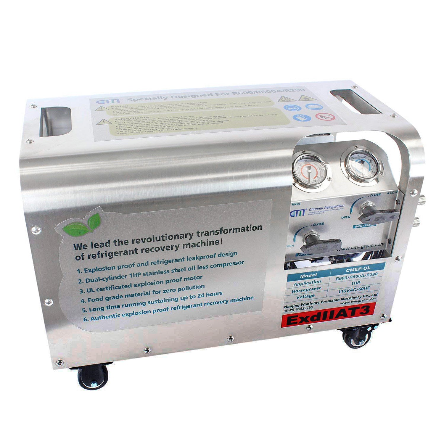 Hardware Factory Store Inc - CMEP-OL Oil-less Explosion Proof Recovery Pump - Gen3 - [variant_title]