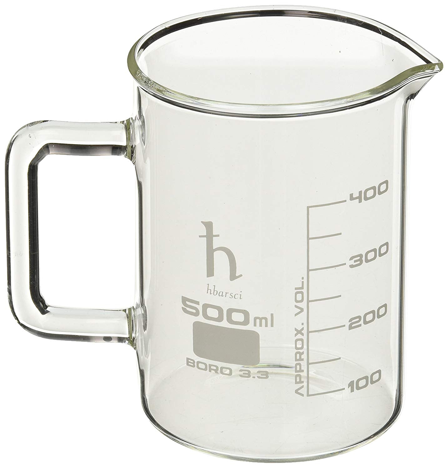 Large Capacity Glass Measuring Cup With Graduated Handle