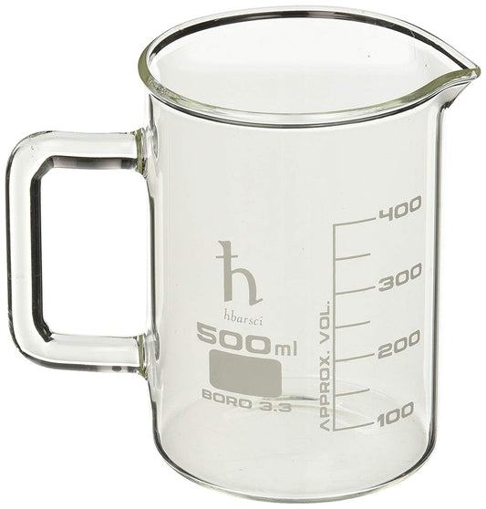 Graduation Glass Beaker with Spout with Handle