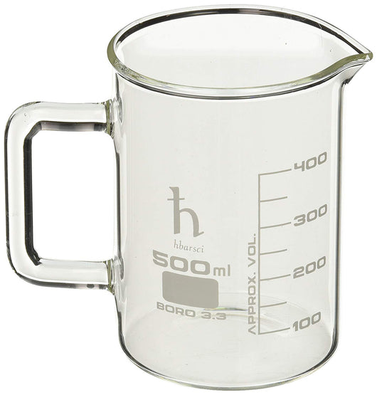 Graduation Glass Beaker with Spout with Handle