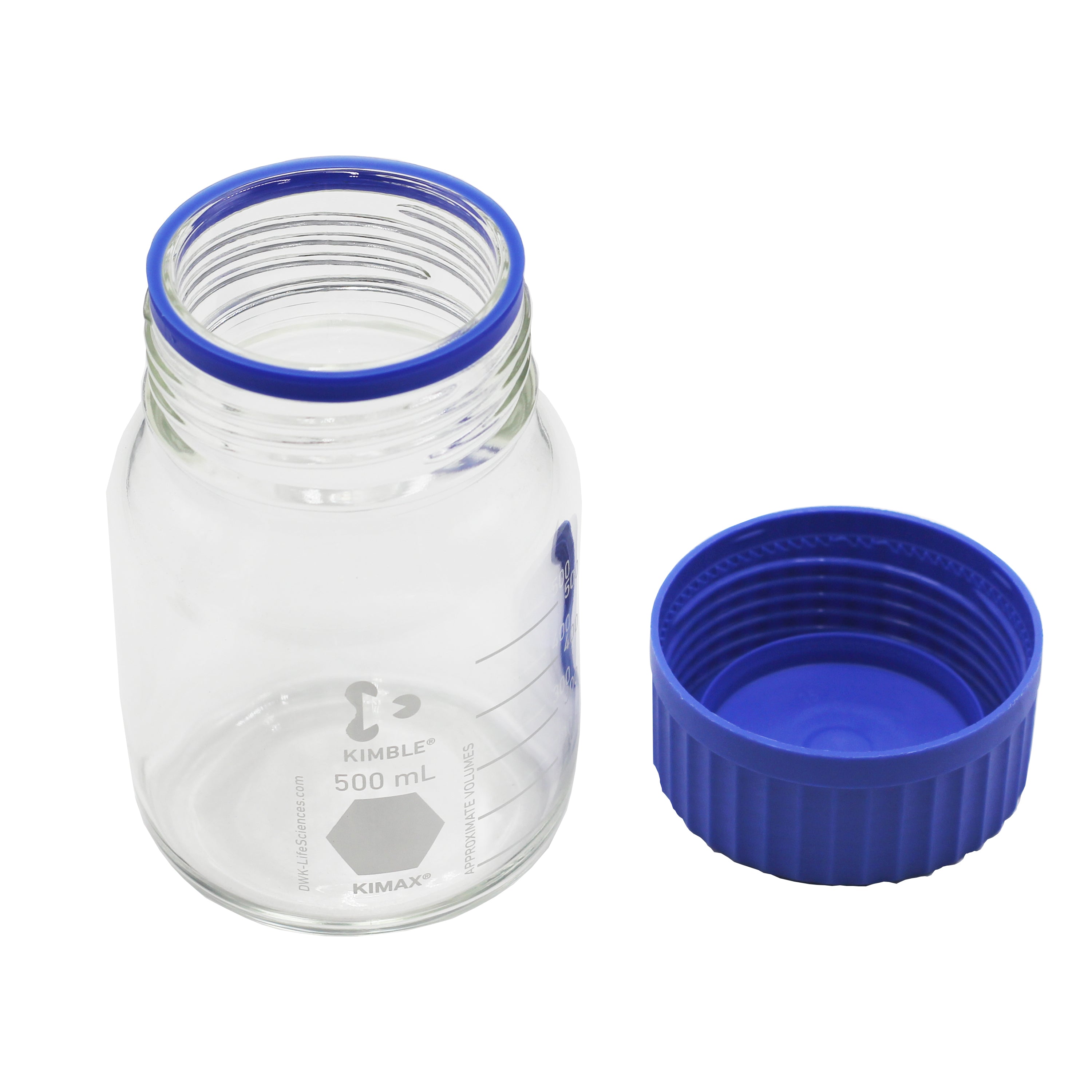 Science Lab Glassware Storage Laboratory Glass Media Storage Bottles with PP Screw Cap, GL 80 | ShopHFS