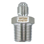 Load image into Gallery viewer, Male NPT to Male SAE Adapter - Multiple Sizes Stainless Steel 304
