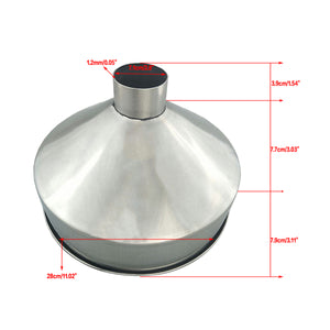 Stainless Steel Funnel - 3'' Output