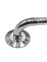 Load image into Gallery viewer, Tri Clamp 1.5&quot; x 1/2&quot; Barb w/ 90 Degree Elbow Stainless Stee 304
