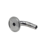 Load image into Gallery viewer, Tri Clamp 1.5&quot; x 1/2&quot; Barb w/ 90 Degree Elbow Stainless Stee 304
