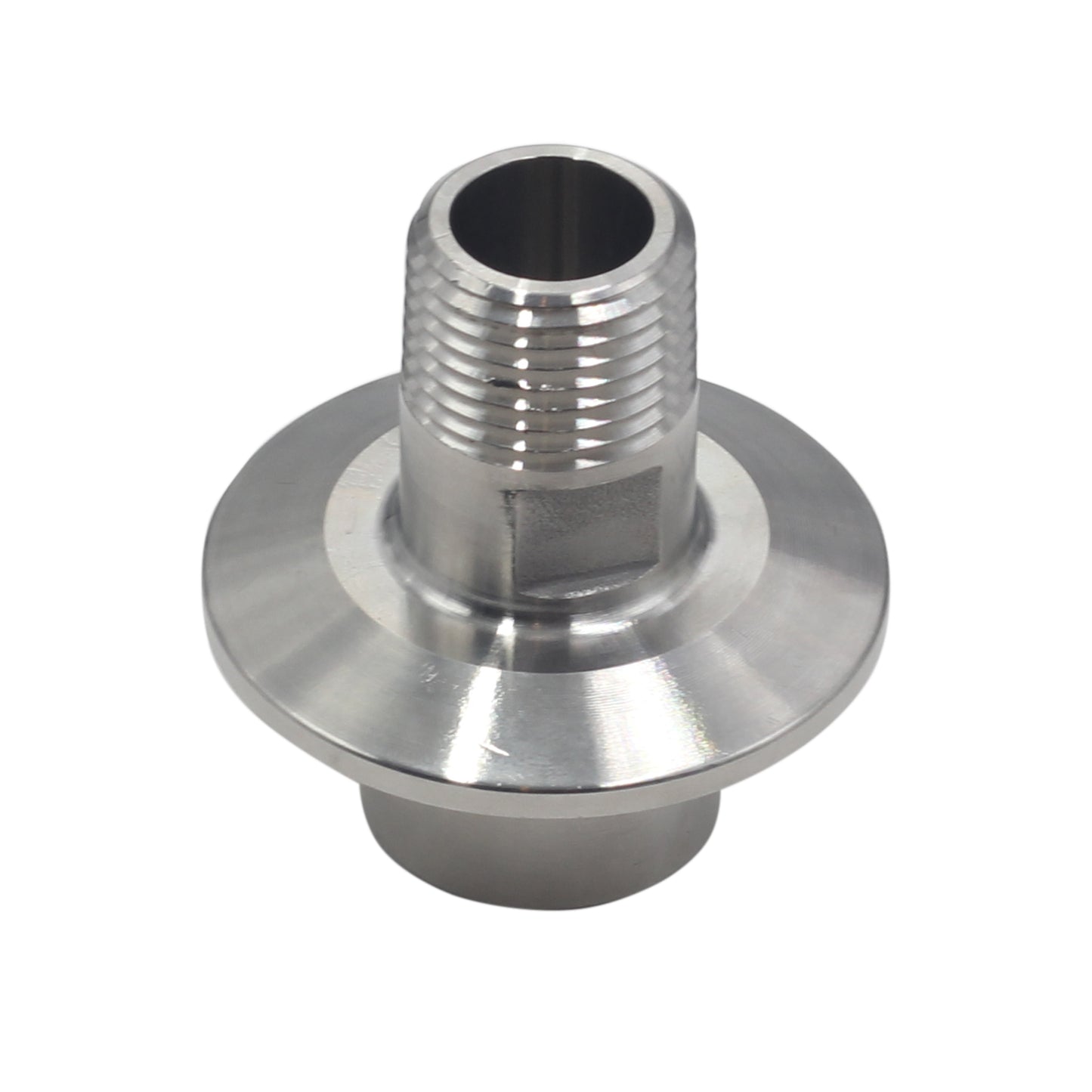 1.5"TC-1/2" NPT female x 1/2" NPT male Tri-Clamp to 2-Side Pipe Adapter