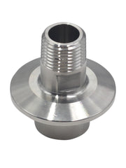 Load image into Gallery viewer, 1.5&quot;TC-1/2&quot; NPT female x 1/2&quot; NPT male Tri-Clamp to 2-Side Pipe Adapter
