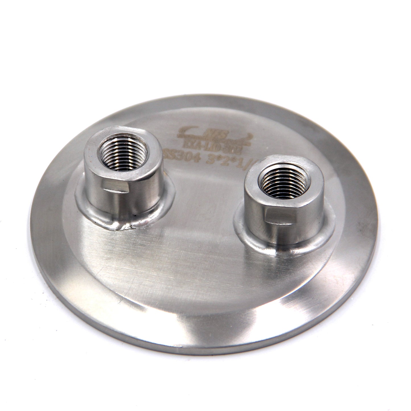 Extraction Tank Lid Tri Clamp 3" w/ (2) 1/4" FNPT