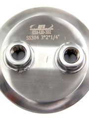 Load image into Gallery viewer, Extraction Tank Lid Tri Clamp 3&quot; w/ (2) 1/4&quot; FNPT
