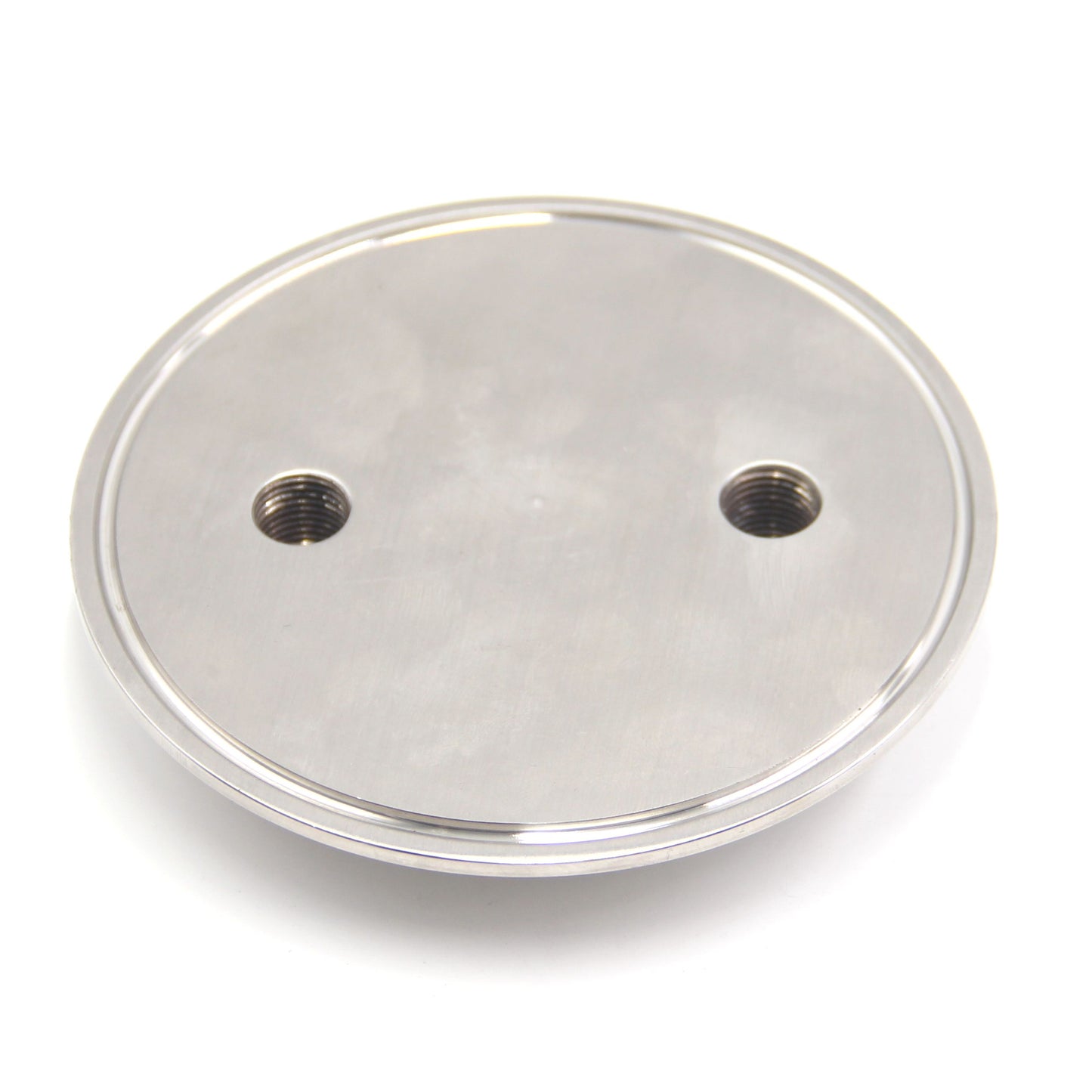 Extraction Tank Lid Tri Clamp 4" w/ (2) 1/2" FNPT