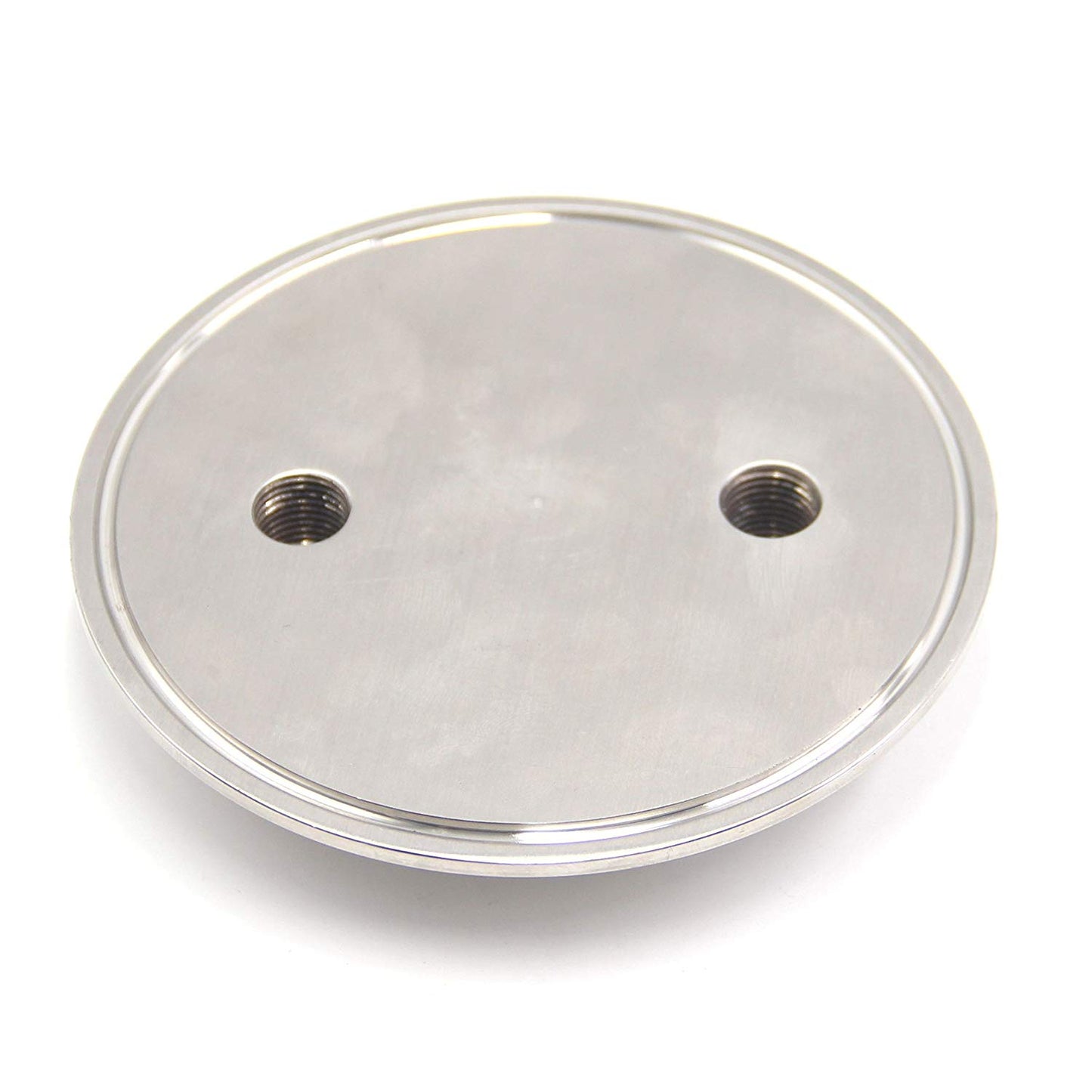 Extraction Tank Lid Tri Clamp 6" w/ (2) 1/4" FNPT