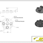 Load image into Gallery viewer, 8&quot; Tri Clamp Flat Lid w/ (5) 1.5&quot;TC
