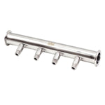 Load image into Gallery viewer, 1.5&quot; Tri Clamp To NPT Four-Way Manifold (4)1/2&quot; NPT Male SS304
