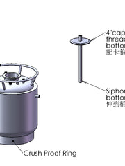 Load image into Gallery viewer, 12&#39;&#39; Jacketed Vertical Storage Tank
