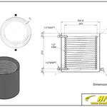 Load image into Gallery viewer, 90 L, (100 lbs. Refrigerant), Jacketed Storage Vessel With Condenser
