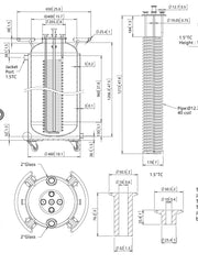 Load image into Gallery viewer, 160 L, (175 lbs. Refrigerant), Jacketed Storage Vessel With Condenser
