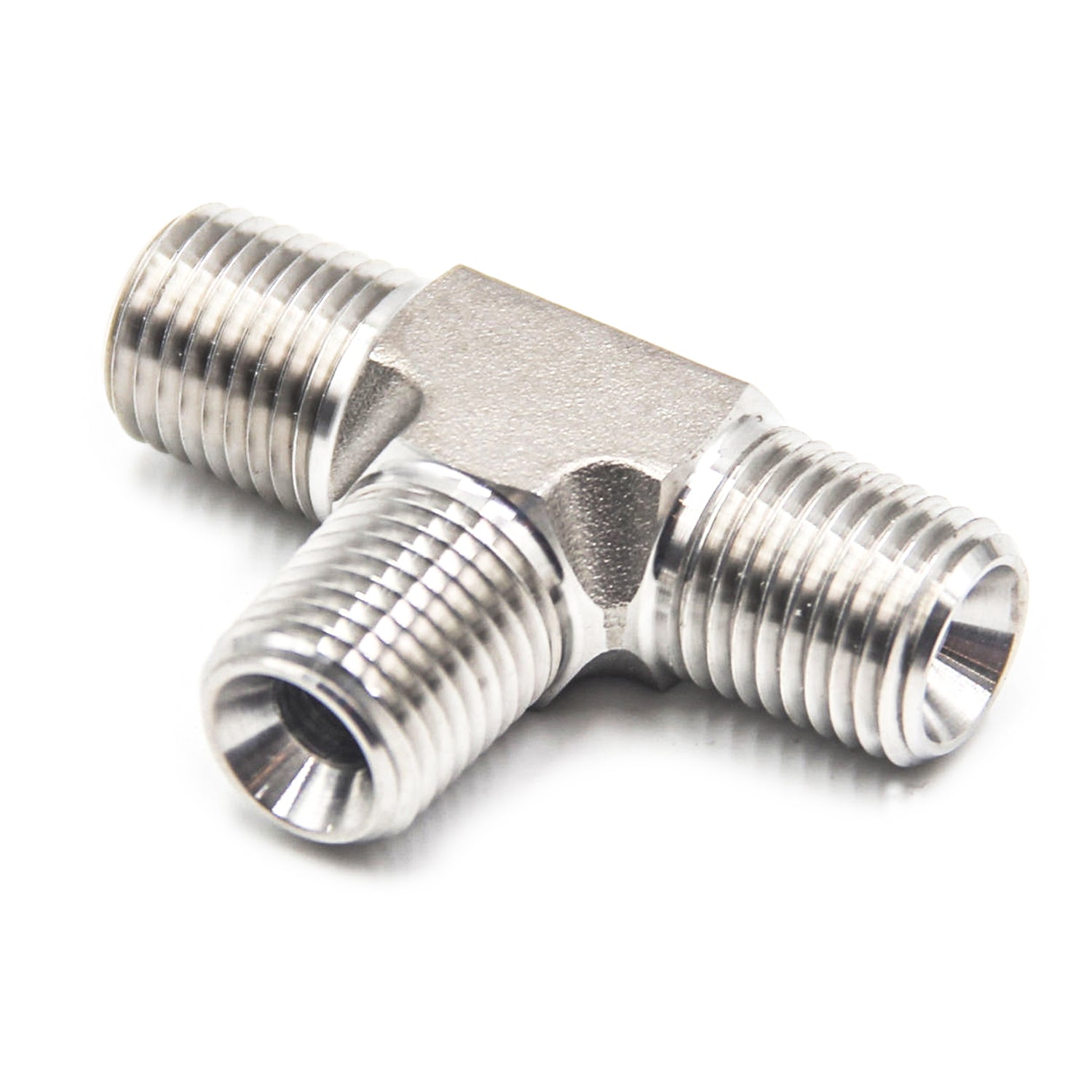 Male NPT 3 Way Tee Fittings Stainless Steel 304 | ShopHFS