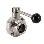 Load image into Gallery viewer, Tri Clamp Sanitary Butterfly Valve with Pull Handle Stainless Steel 304
