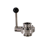 Load image into Gallery viewer, Tri Clamp Sanitary Butterfly Valve with Pull Handle Stainless Steel 304
