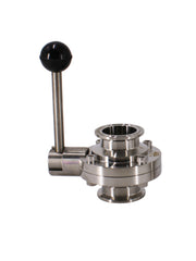 Load image into Gallery viewer, Tri Clamp Sanitary Butterfly Valve with Pull Handle Stainless Steel 304
