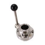Load image into Gallery viewer, Tri Clamp Sanitary Butterfly Valve with Pull Handle Stainless Steel 304

