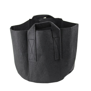 Aeration Fabric Pot Plant Grow Bag w/Handles (Black)