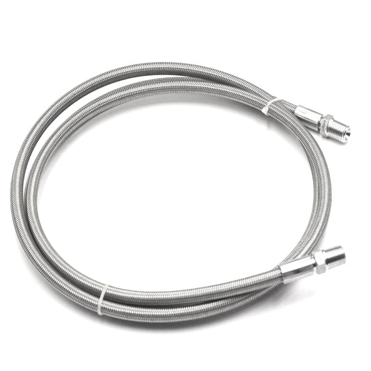 1/4" Male NPT Stainless Braided Hoses, w/ PTFE Liner, - 2000PSI