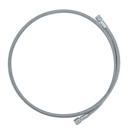 1/4'' Female SAE Stainless Steel Braided Hoses, w/ PTFE Liner, - 2000PSI