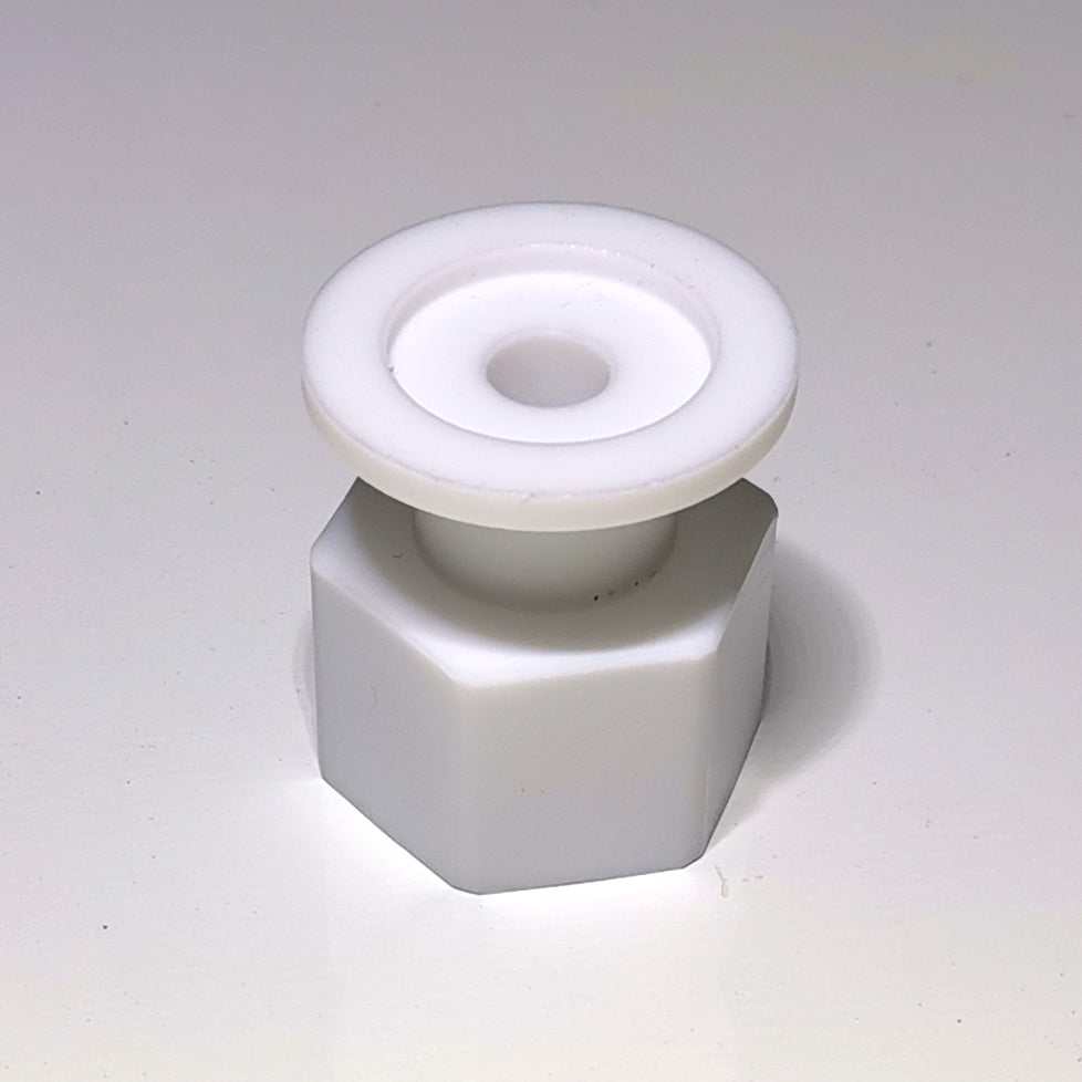 KF25 to GL18 / GL25 Vacuum Connect Adaptor, Set Vacuum from Steel Hose to Glassware