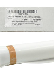 Load image into Gallery viewer, Hardware Factory Store Inc - PTFE Film, No Adhesive, Pure White, 16 x 12 inch, 60x16inch - [variant_title]
