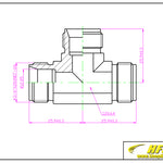 Load image into Gallery viewer, Compression Fitting Tee 1/2&quot; x 1/2&quot; x 1/2&quot; Tube OD Stainless Steel 316
