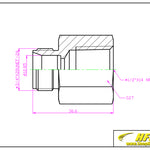 Load image into Gallery viewer, Compression Tube Fitting 1/2&quot; Tube OD x 1/2&quot; NPT Female Connector 316 Stainless Steel
