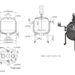 Load image into Gallery viewer, Double Jacketed Stainless Steel Reactor, 150L
