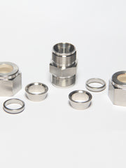 Load image into Gallery viewer, Compression Tube Fitting Union 1/2&quot; Tube OD Adapter Stainless Steel 316
