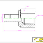 Load image into Gallery viewer, 1/2&quot; OD Tube Stub x 1/2&quot; Female NPT Adapter Stainless Steel 316
