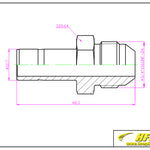 Load image into Gallery viewer, 1/2&quot; OD Tube Stub x 1/2&quot; Male JIC Adapter Stainless Steel 316
