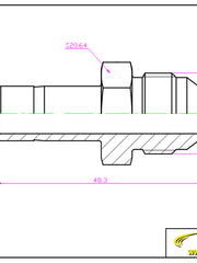 Load image into Gallery viewer, 1/2&quot; OD Tube Stub x 1/2&quot; Male JIC Adapter Stainless Steel 316
