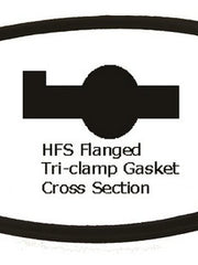 Load image into Gallery viewer, Flanged Tri Clamp Gasket Viton FKM
